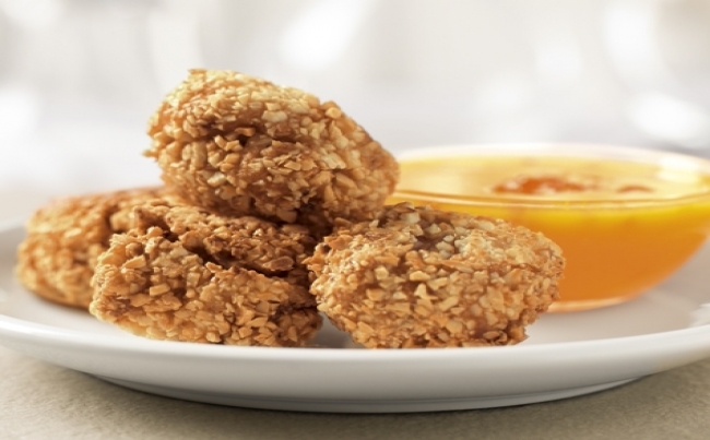 Chicharrón de pollo con salsa de mandarina picante